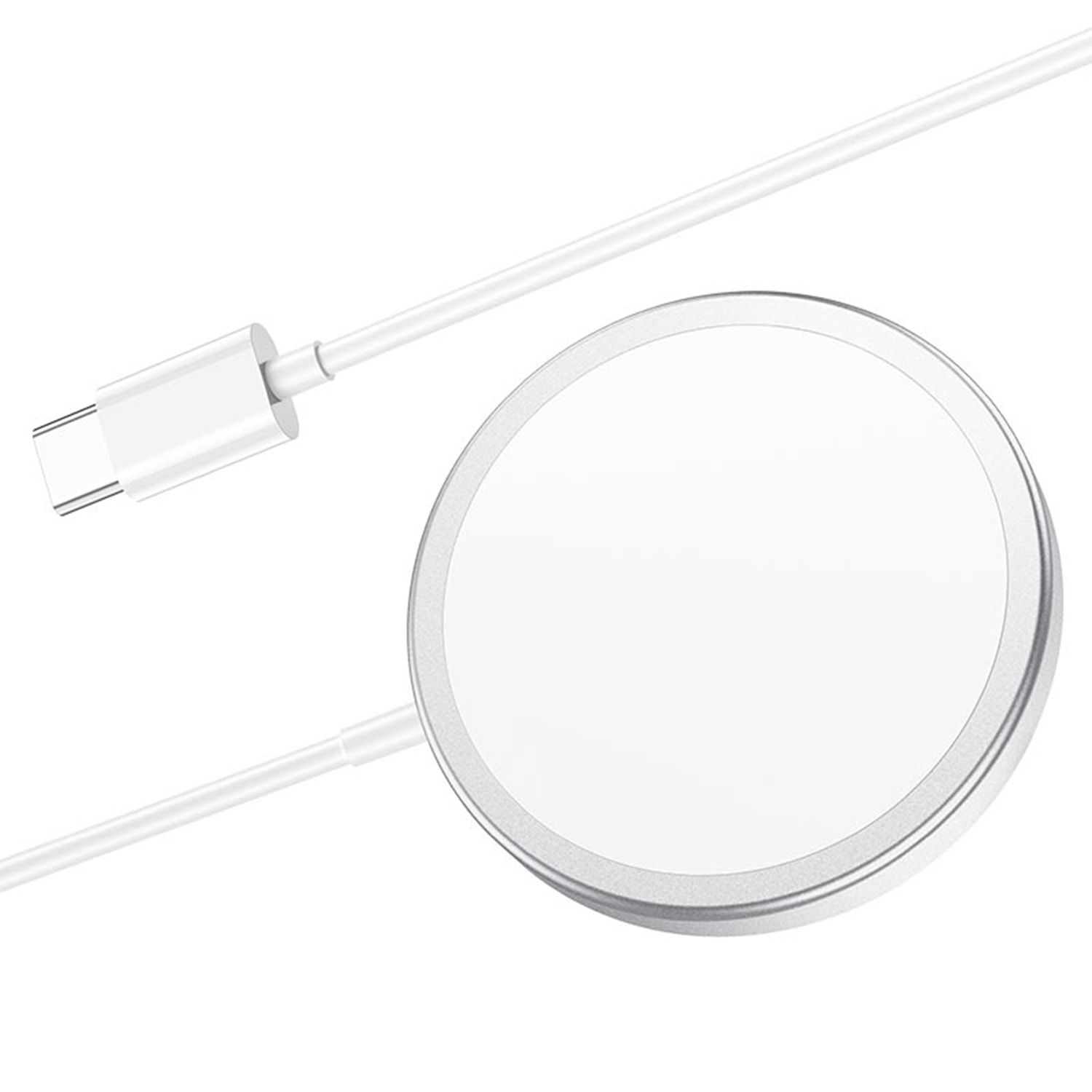 Wireless magnetic charger with USB-C connector in an aluminum case
- input: 5V/3 9V/2A 12V 1.5A
- power: 5W/7.5W/10W/15W
- cable length: 1m

It is recommended to use a PD or QC 3.0 charger
Do not disassemble the product!
Do not use this product in high temperature, humid environment, keep away from fire and water.
When using a power supply with a USB-C plug, make sure that before inserting the power supply into the 220-230V AC socket, the cable is connected correctly.
When using this product, please do not place metal objects on it (keys, coins, batteries or jewelry,..) because they can cause the destruction of the product, respectively the excessive heating of the objects, risk of burns!

Compatible with:

Apple: iPhone 12 Pro Max , iPhone 12 , iPhone 12 mini , iPhone 12 Pro , iPhone SE 2020 , iPhone 11 , iPhone 11 Pro Max , iPhone 11 Pro , iPhone XS , iPhone XR , iPhone XS Max , iPhone X , iPhone 8 , iPhone 8 Plus iPhone 7 , iPhone 7 Plus , iPhone SE , iPhone 6s Plus , iPhone 6s , iPhone 6 Plus , iPhone 6 , iPhone Apple: Watch SE 44mm, Watch SE 40mm, Watch Series 5 44mm
Samsung: Galaxy F52 5G , Galaxy A82 5G , Galaxy Xcover 5 , Galaxy A41 , Galaxy A22 5G , Galaxy M42 5G , Galaxy A22 4G , Galaxy A82 , Galaxy S21 FE , Galaxy F12 , Galaxy F02s , Galaxy M62 , Galaxy A32 , Galaxy F62 Galaxy A02 , Galaxy M02s , Galaxy A72 , Galaxy A52 5G , Galaxy A72 5G , Galaxy A52 , Galaxy A53 , Galaxy S21 Ultra 5G , Galaxy A32 5G , Galaxy S21+ 5G , Galaxy S21 5G , Galaxy M12 , Galaxy S20 FE 5G , Galaxy Note20 Ultra , Galaxy A7 (2018) , Galaxy A6+ (2018) , Galaxy A6 (2018) , Galaxy J7 Duo , Galaxy S9+ , Galaxy S9 , Galaxy J2 Pro (2018) , Galaxy A8 (2018) , Galaxy A8+ (2018) , Galaxy C7 (2017) / J7+ , Note 8 , Galaxy S8+ / G9550 , Galaxy S8 , Galaxy S8+ / G955U , Galaxy S8+ / G955F , Galaxy S7 Edge , Galaxy S7 , W2016 , Galaxy Note 5 , Galaxy S6 Edge + / G9280 , Galaxy A8 , Galaxy S6 edge , Galaxy S6 , Galaxy S4 Active / i9295
Huawei: Honor Play 5T , Honor Play 20 , Mate 40E , Honor 20 SE , Mate X2 , Honor V40 5G , nova 8 Pro 5G , nova 8 5G , Enjoy 20 SE 4G , nova 8 SE , Mate 30E Pro 5G , Mate 40 Pro+ , Mate 40 RS Porsche Design , Honor 10X Lite Mate 40 , Mate 40 Pro , Honor 30i , Enjoy 20 Plus 5G , Enjoy 20 5G , Honor X10 Pro , Honor 30 Youth , Honor X10 Max 5G , Enjoy 20 Pro , Honor Play4 Pro , Enjoy Z 5G , nova 7 SE , nova 7 Pro 5G , nova 7 5G , Honor 30S , P40 Pro+ , P40 lite E , Mate Xs , P40 Lite , P40 lite 5G , Nova 3 , Honor 10 , Y9 (2018) , Y6 ( 2018), Nova 2 Lite / Y7 Prime (2018), P9, P9 lite, Mate 8
Xiaomi: Poco M3 Pro 5G , Redmi K40 Gaming , Poco X3 Pro , Mi 11 Lite 5G , Mi 11 Lite , Mi 11 Ultra , Mi 11 Pro , Redmi Note 10S , Redmi Note 10 5G , Black Shark 4 Pro , Black Shark 4 , Poco F3 , Redmi Note 10 Pro Max , Redmi Note 10 Pro Redmi Note 10 , Redmi K40 Pro , Redmi K40 Pro+ , Redmi K40 , Redmi Note 9T 5G , Redmi 9T , Mi 11 , Redmi Note 9 4G , Poco M3 , Redmi K30S , Redmi Note 9 5G , Redmi Note 9 Pro 5G , Mi 10T 5G , Mi 10T Lite 5G , Mi 10T Pro 5G , Poco X3 , Poco M2 , Mi 10 Lite Zoom , Poco X3 NFC , Mi 10 Ultra , Redmi K30 Ultra , Redmi 9A , Redmi 9 , Poco F2 Pro , Redmi Note 9 , Mi 10 Youth 5G , Mi 9 Explorer , Mi 6X / A2 , Redmi Note 5 Pro , Redmi 5 Plus , Redmi 5 , Redmi 5A , Note 3 , Mi A1 , Mi Mix 2
Nokia: 9 , 1 , 6.1 / 6 (2018) / 6 (2nd Gen) , 7 Plus , Lumia 1020 , Lumia 925 , Lumia 928 , Lumia 720 , Lumia 920 , Lumia 820
Google: Pixel 2 , Pixel 2 XL , Nexus 5 , Nexus 4 (E960)
Packaging: box 1 pc.