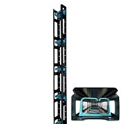 Set două organizatoare verticale de cabluri pentru Rack 27U, Eco Xcab