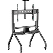 ONKRON Mobile TV stand with bracket 60 -120  Screens up to 150 kg, Black
