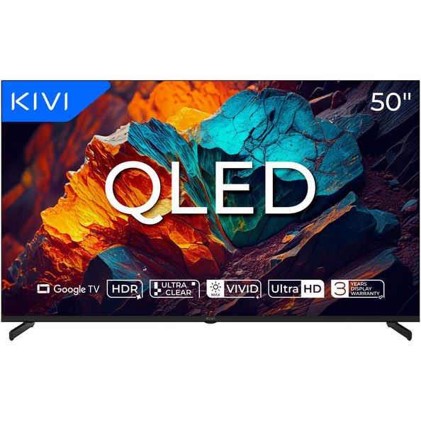 TV KIVI 50U720QB 50'' QLED 4K Google TV, Dolby Audio, Max Vivid, HDMI 2.1