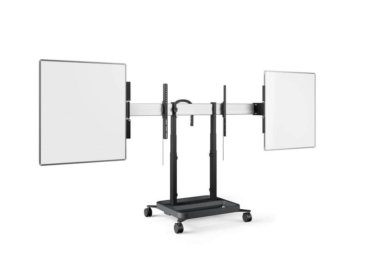 Solutie Classroom Whiteboarduri laterale pentru displayuri de 65'' si Stand motorizat podea Vogel's RISE2005