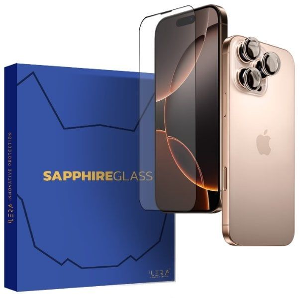 iLera Premium Sapphire Ultra + Corning Glass for iPhone 16 Pro