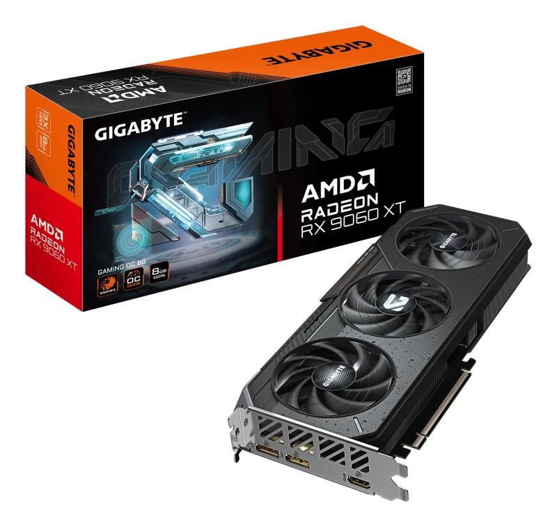 GIGA VGA 8 GB Radeon RX9060XT GAMING OC-8GD 2xDP/2xHDMI GV-R9060XTGAMING OC-8GD