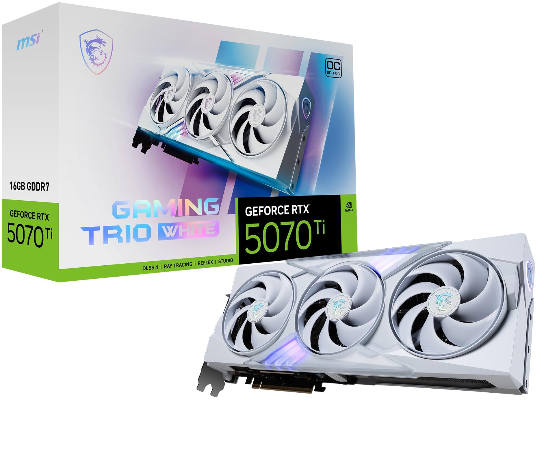 MSI GeForce RTX 5070 Ti 16G GAMING TRIO OC WHITE