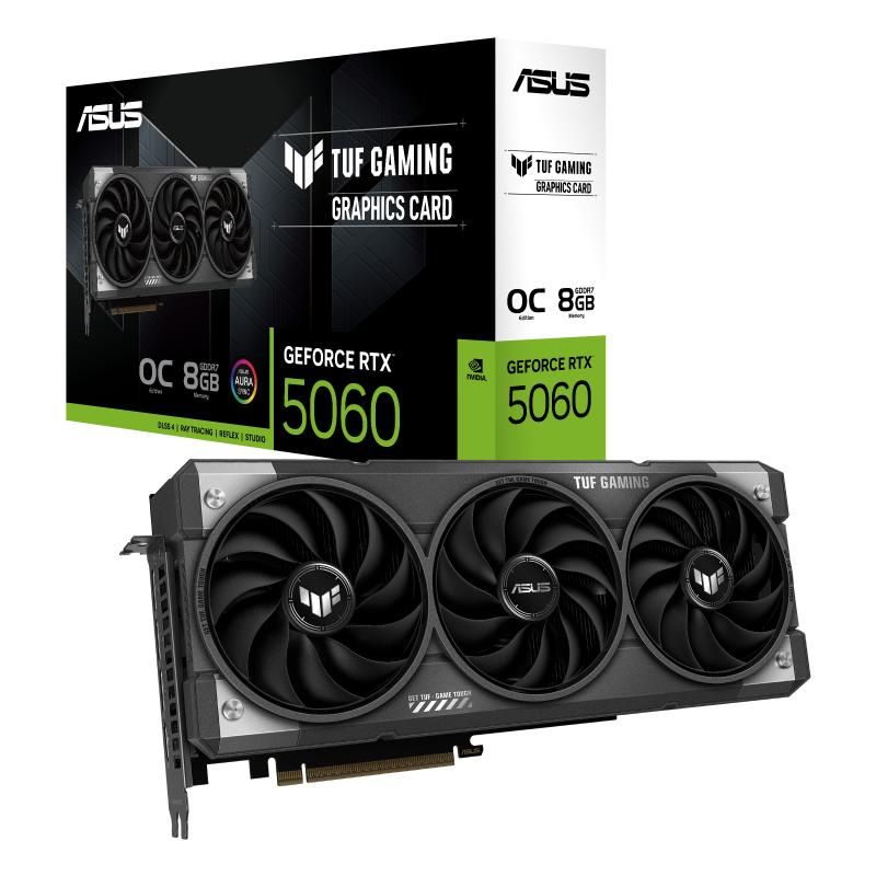 Placa video ASUS GeForce RTX 5060 TUF Gaming OC 8 GB GDDR7 128 bit