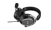 Casti gaming cu fir Hator Hypergang 3 USB, conectivitate USB Type-C / USB Type-Amaterial membrana compozit, conexiune catre HATOR SyncHUB™, Virtual 7.1 Surround Sound, logo iluminat RGB, apeluri prin BT in gaming mode, frecventa raspuns 10Hz-44kHz, impendanta 32Ω, putere maxima 30mW, microfon