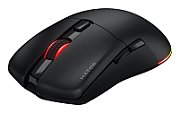 Mouse gaming wireless Hator Pulsar 3, polling rate pana la 1000Hz, senzor Optical PixArt PMW 3311, rezolutie maxima 12000 DPI, switch HATOR® Optical 100M, iluminare RGB 16.8M culori, side switch Kailh 3M, durata de viata baterie in wireless mode pana la 100 de ore, negru