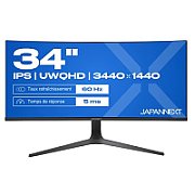 Monitor 34 inch JAPANNEXT JN-IPS340UWQHD60C 3440 x 1440, 60 Hz