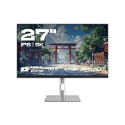 JAPANNEXT Monitor 27  IPS 5K (5120x2880) |Blue Light Filter, sRGB 100%, HDCP, HDR, PIP, KVM, Pivot, VESA, G-Sync/FreeSync