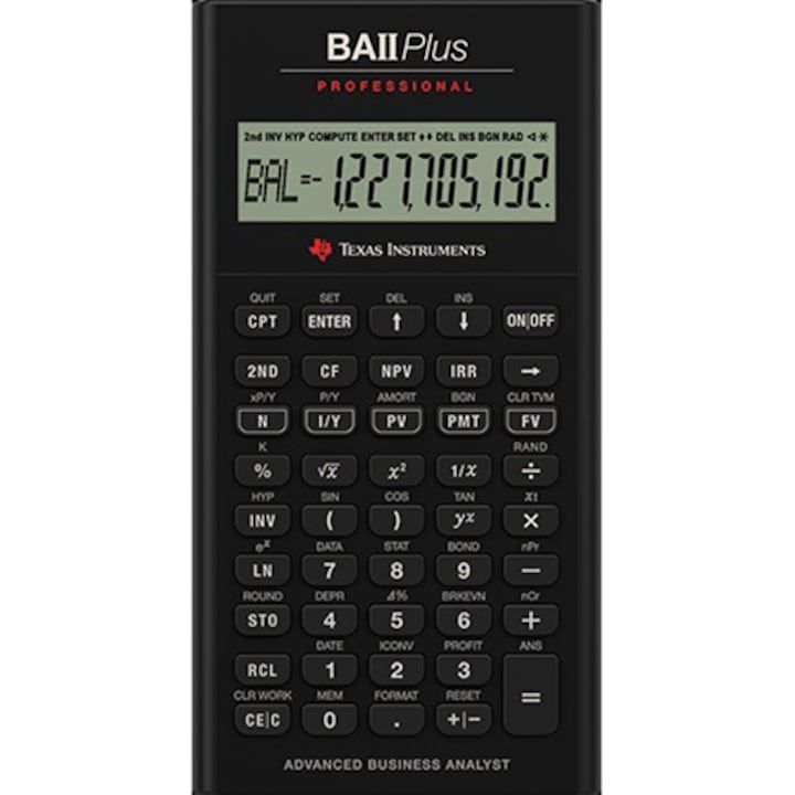 TEXAS INSTRUMENTS BAII Plus Professional