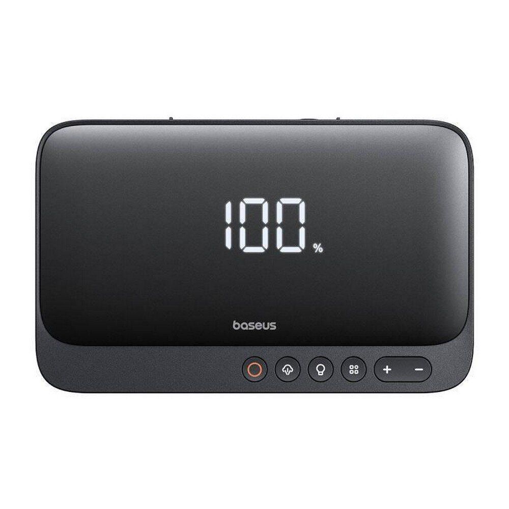 STARTER auto Baseus Super Energy 4 in 1, pornire baterie auto 600A, power bank 6000mAh, lanterna, 150 psi putere umblare cauciuc, 1 x USB Type-C, 1 X USB, negru  C00245902111-00  (timbru verde 0.8 lei) - 6932172654351