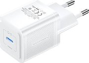 INCARCATOR retea Vention 20W, 1 x USB Type-C, 5V/3A, QC 3.0, alb,  FEPW0-EU  (timbru verde 0.18 lei) - 6922794782099