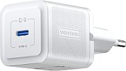 INCARCATOR retea Vention 20W, 1 x USB Type-C, 5V/3A, QC 3.0, alb,  FEPW0-EU  (timbru verde 0.18 lei) - 6922794782099