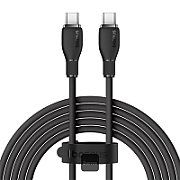 CABLU alimentare si date Baseus Pudding, Fast Charging Data Cable pt. smartphone, USB Type-C la USB Type-C 100W, 2m, negru  P10355702111-B2  (timbru verde 0.08 lei) - 6932172652913