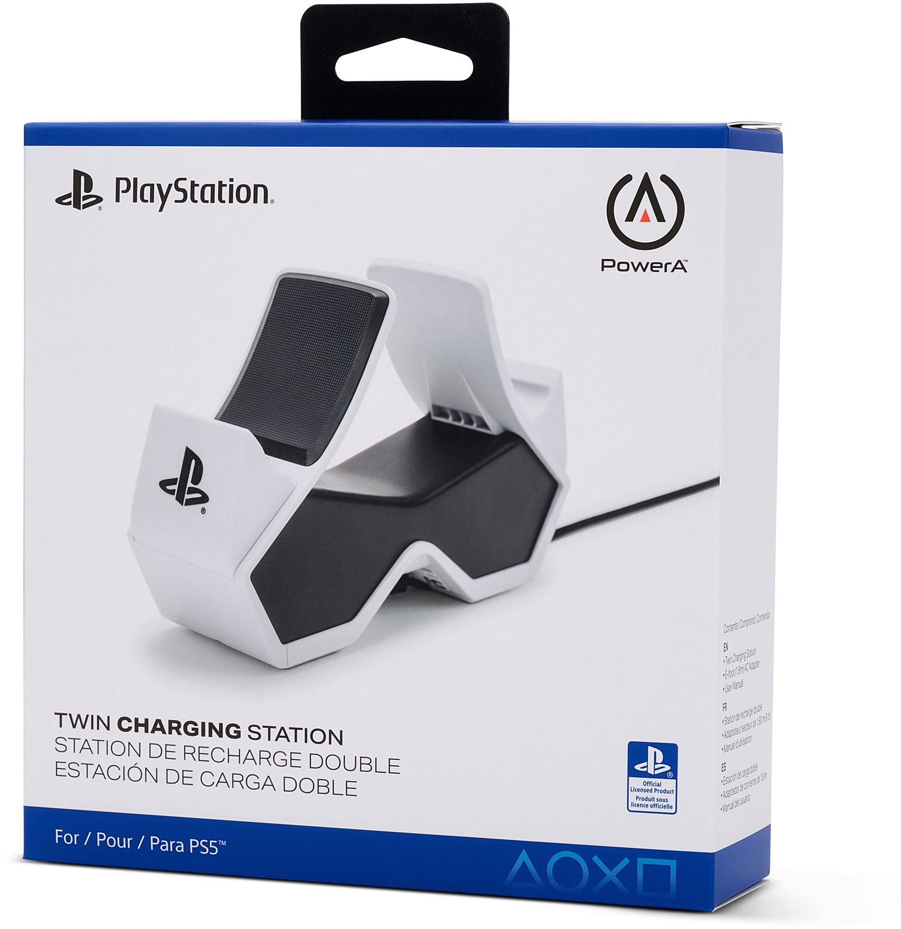 STATIE de incarcare PowerA, dubla, pentru Playstation 5, pt. controller wireless DualSense,  1522855-02  (timbru verde 0.15 lei)