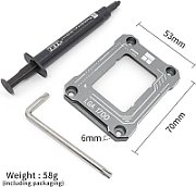 Contact frame Thermalright, compatibil LGA 1700 aliaj aluminiu, 54x70x6mm, gri,  LGA 17XX-BCF-GRAY 