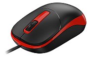 MOUSE Genius  DX-123, PC sau NB, cu fir, USB, optic, rosu,  Wired Mouse,  31010033406  (timbru verde 0.18 lei)