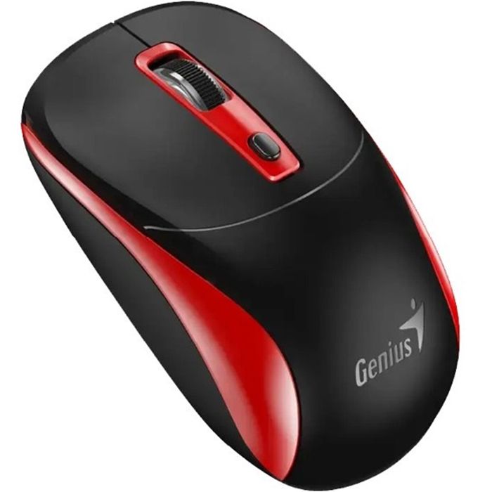 MOUSE Genius  NX-7123, wireless, 2.4G, BlueEye, 1200 dpi, butoane/scroll 3/1, rosu, AAx1,  31030043402  (timbru verde 0.18 lei)