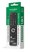 TELECOMANDA UNIVERSALA Superior, 1  in 1, programabila simultan pt. TV, DVD, satelit si AUX, conectare PC prin USB Type-C, cablu inclus, baterii 2 x AAA (neincluse),negru  SUPTUB001  (timbru verde 0.18 lei)