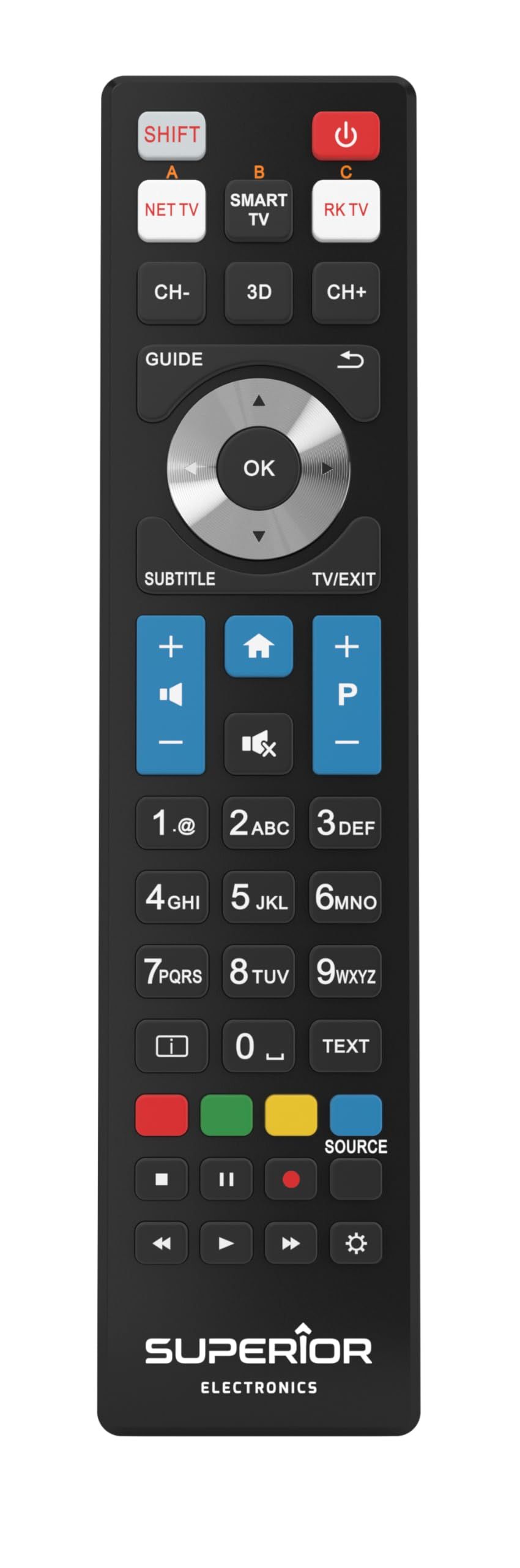 TELECOMANDA UNIVERSALA Superior, compatibila televizoare PHILIPS, bateriile (2 x AAA) nu sunt incluse, negru  SUPTRB010  (timbru verde 0.08 lei)