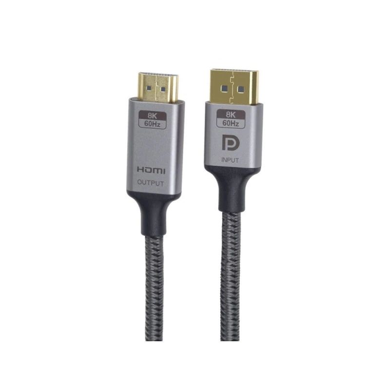 DisplayPort to HDMI Activ cable 3m DP male to HDMI A male V1.4 UHD 8K 60Hz
- gold plated contacts
- signal direction: from DP to HDMI!!!
- maximum resolution: UHD 7680&ampthinspx&ampthinsp4320 60Hz
Packaging: bulk 1 pc.