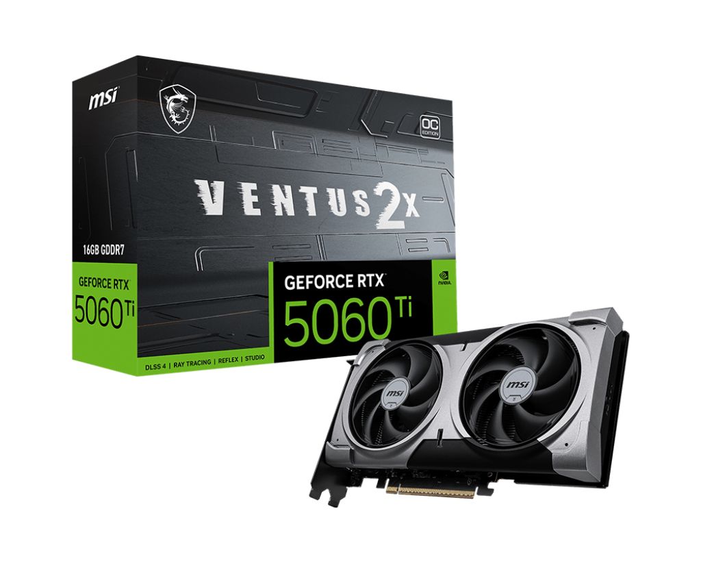 Placa video MSI GeForce RTX 5060 Ti VENTUS 2X OC PLUS 16 GB GDDR7 128 bit