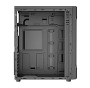 Carcasa PRO GAMING CYBER, Mid Tower, Tempered Glass, Ventilatoare suportate: 6, Ventilatoare Incluse: 1, ATX, dimensiuni (W x H x D): 320x180x410