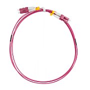 PATCH CORD Fibra Optica LOGILINK OM4 50/125, multimode, LC/UPC-LC/UPC, LSZH, 1 m, super-slim, violet,  FS4LC01  (timbru verde 0.08 lei)