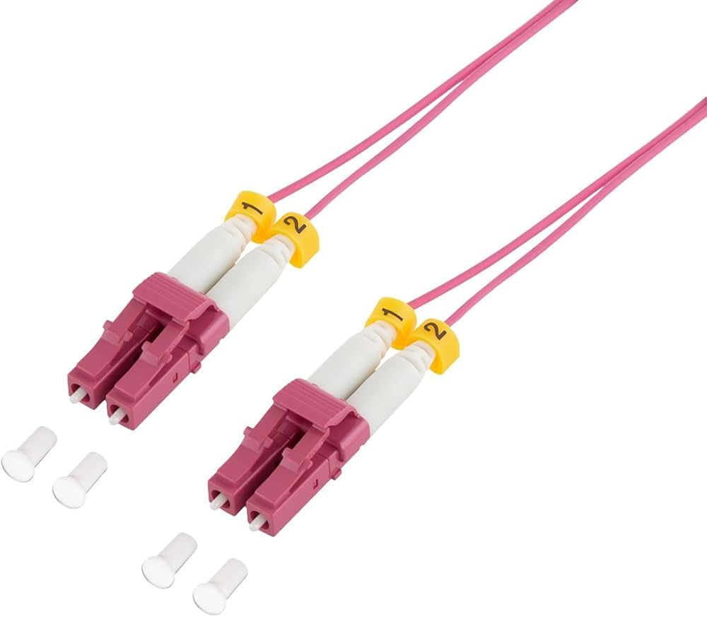 PATCH CORD Fibra Optica LOGILINK OM4 50/125, multimode, LC/UPC-LC/UPC, LSZH, 5 m, super-slim, violet,  FS4LC05  (timbru verde 0.08 lei)