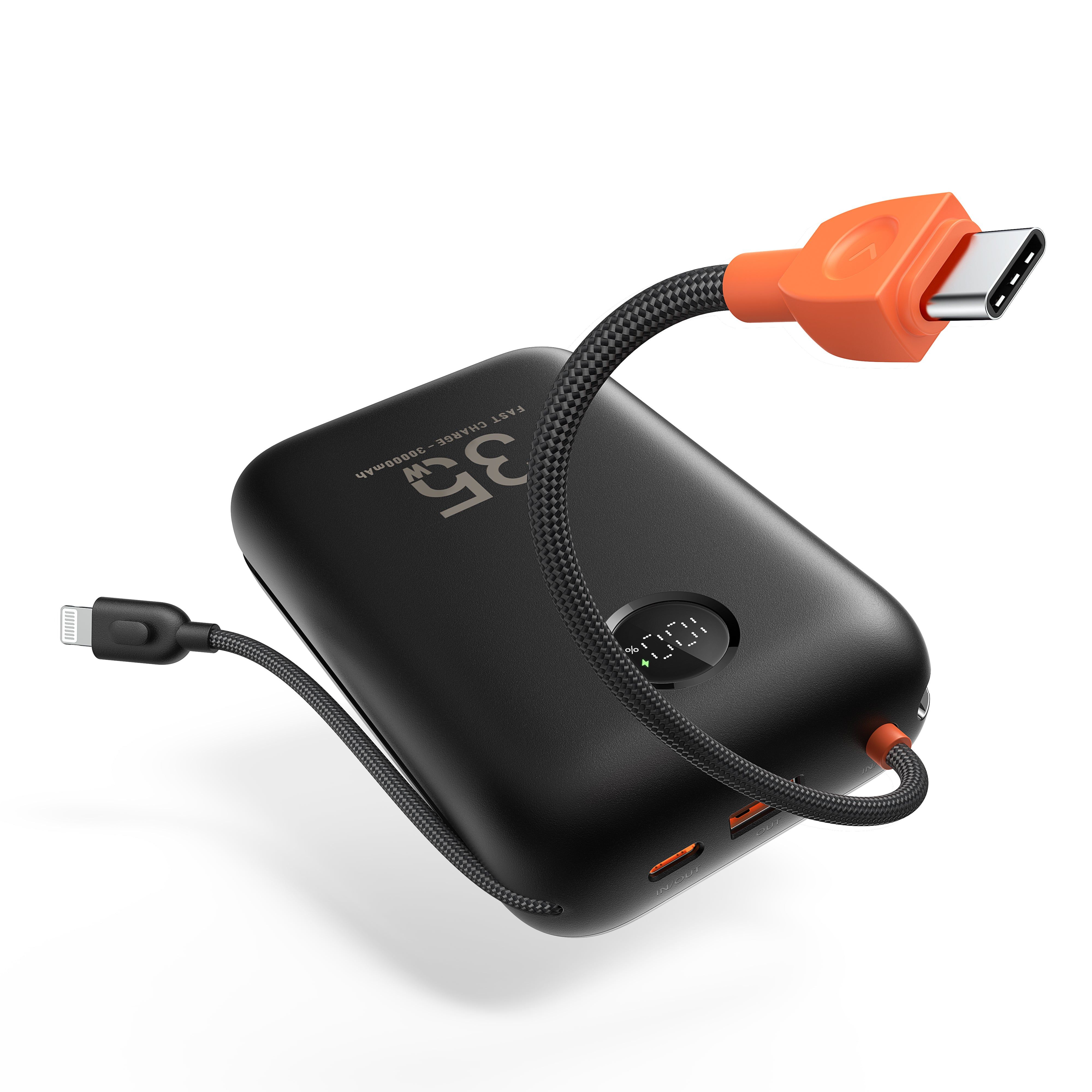 POWER BANK USB 30000MAH PD35W/K3 W3018 BLACK W3...