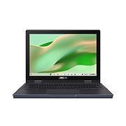 Laptop Asus ChromeBook CR12 Flip CR1204FTA-R90080, 12.2 inch 1920 x 1200 Touchscreen, Intel N250 (4 C / 4 T, 3.8 GHz, 6 MB cache), 8 GB LPDDR5, 64 GB SSD, Intel Graphics, Chrome OS, Negru