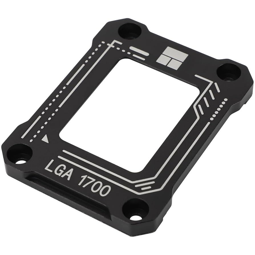 Contact Frame Thermalright, compatibil Intel LGA 1700, aliaj aluminiu, 54x70x6mm, negru,  LGA 17XX-BCF-Black V2 