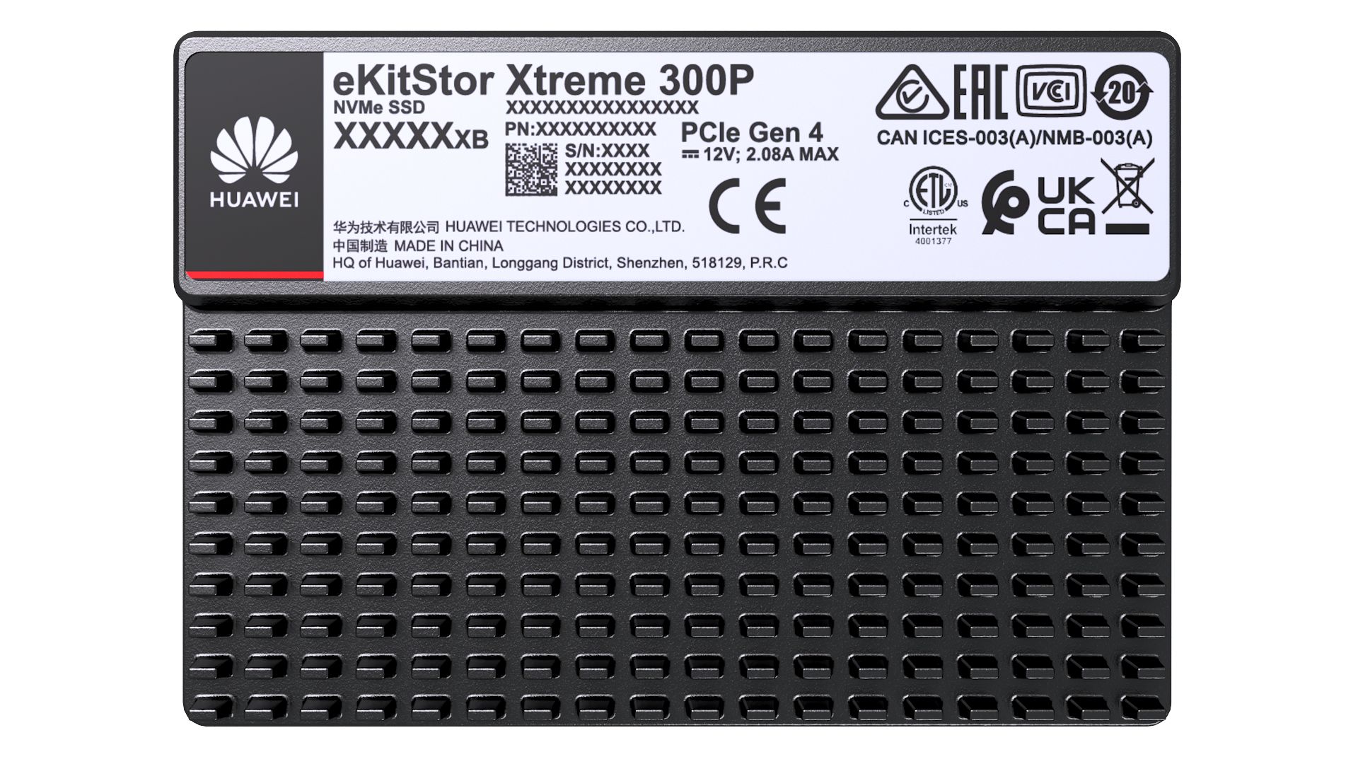 Huawei eKitStor Xtreme 300P PCIe 4.0 7.68TB SSD NVMe Disk Unit(2.5 )-HWE62ST3480L003N