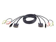 ATEN 2L-7D02UI cabluri KVM Negru 1,8 m