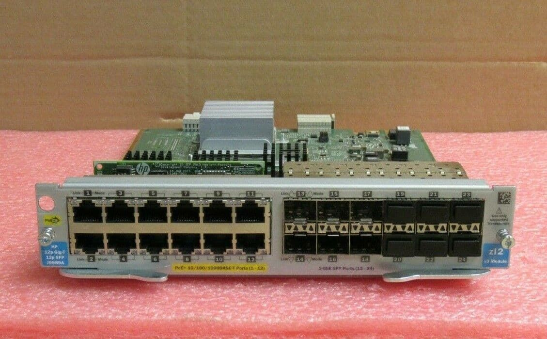 Aruba 12-port PoE+ / 12-port 1GbE SFP v3 zl2 Module