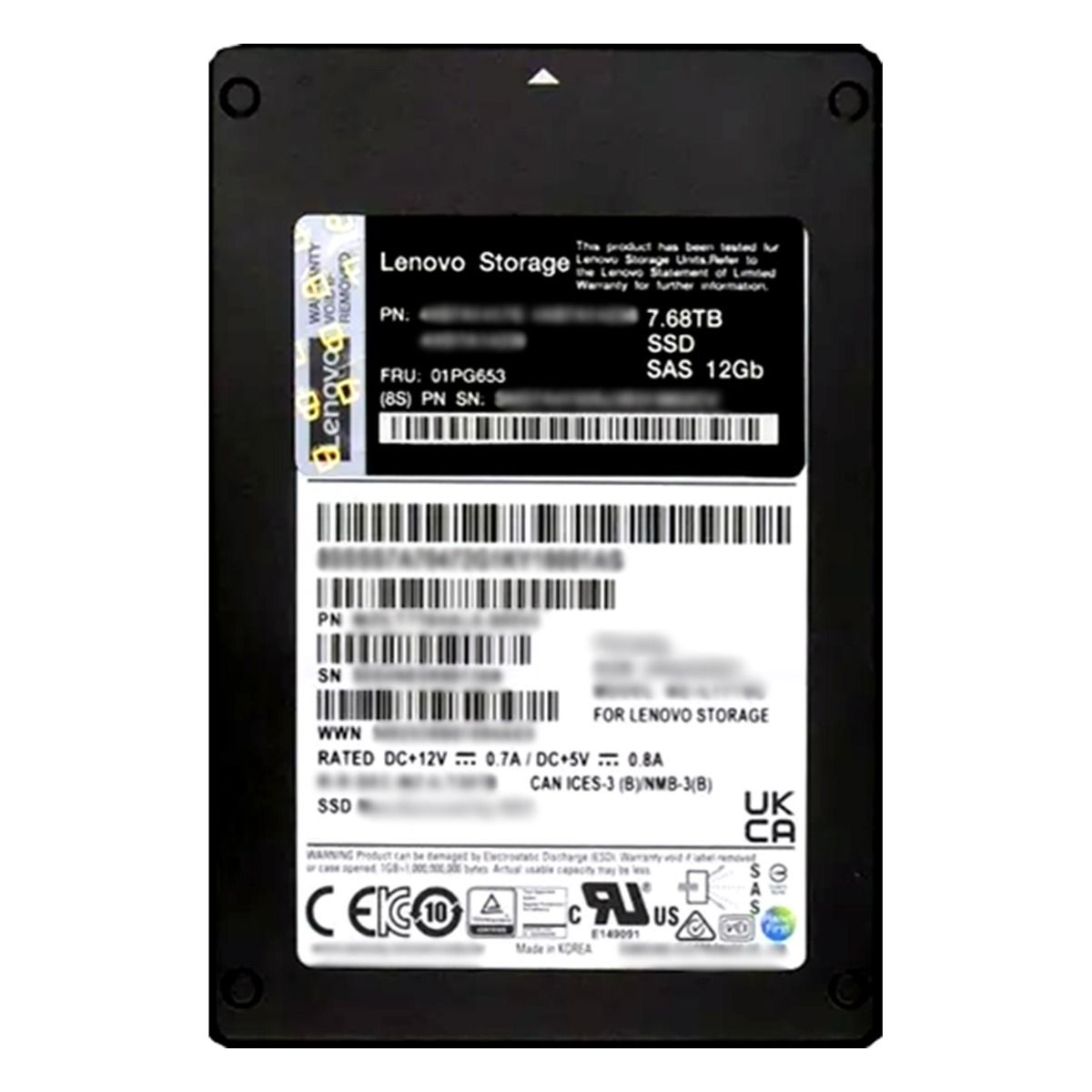 Lenovo DE Series 7.68TB 1DWD 2.5  SSD 2U24