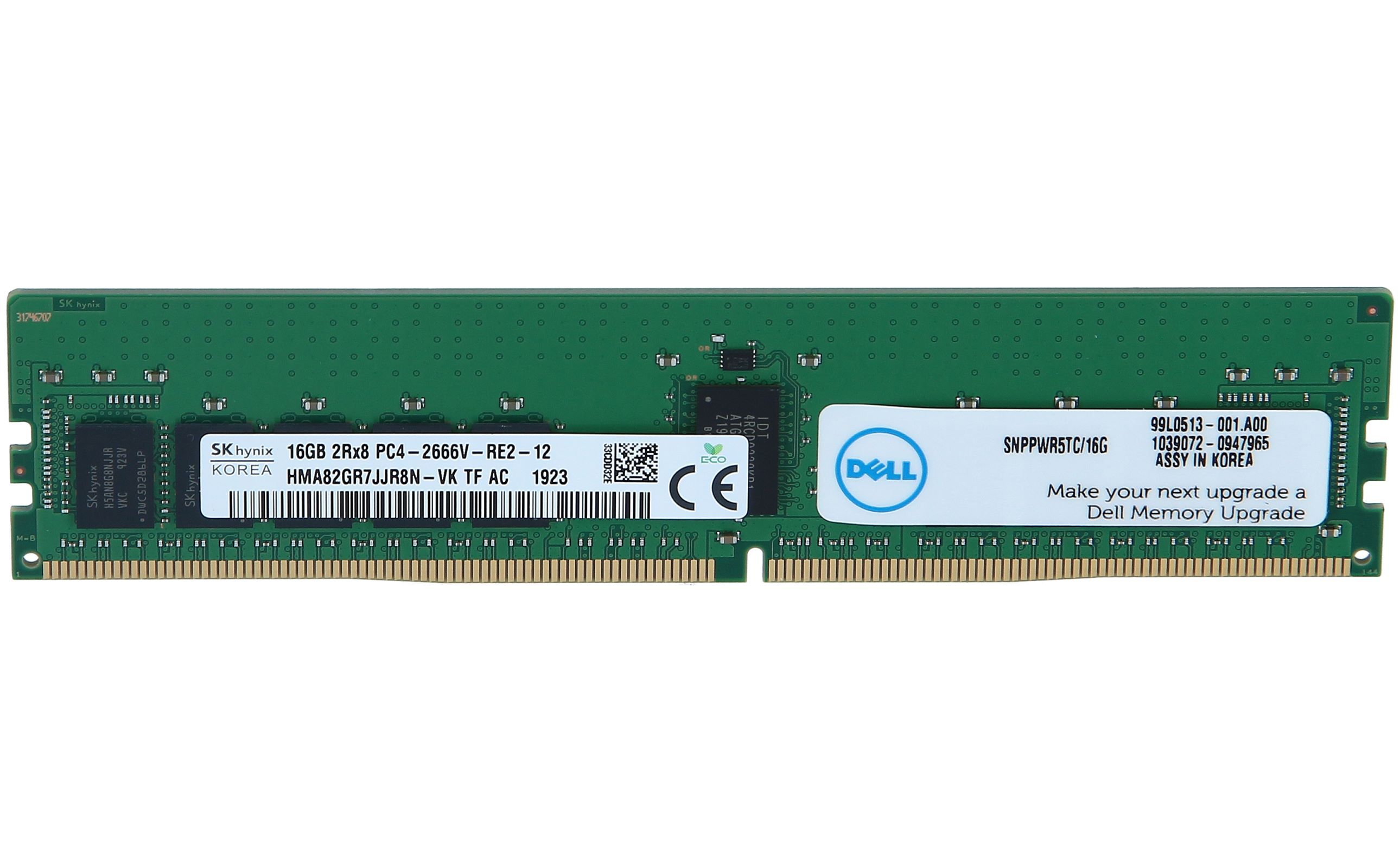DELL AA940922 module de memorie 16 GB 2 x 8 GB DDR4 2666 MHz CCE