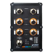 Planet PLANET IGS-604HPT-M12 switch-uri Gestionate L2+ Power over Ethernet (PoE) Suport Negru