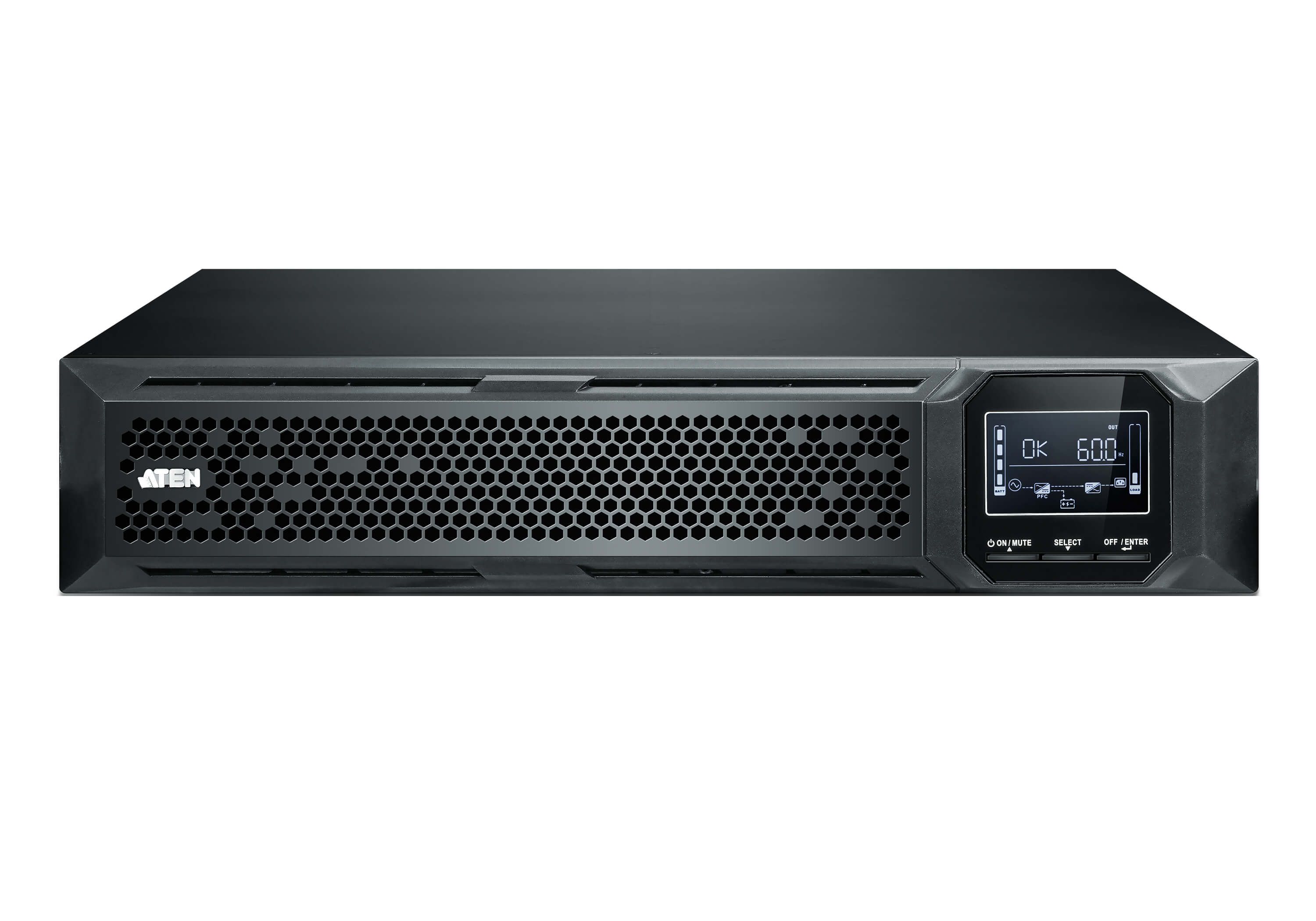 ATEN OL3000HV-AT-G surse neîntreruptibile de curent (UPS) Conversie dublă (online) 3 kVA 3000 W 9 ieșire(i) AC