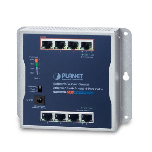 Switch Planet WGS-814HP, 8 porturi 10/100/1000 Mbps