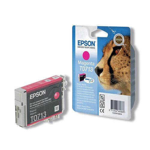 Epson Singlepack Magenta T0713 DURABrite Ultra Ink
