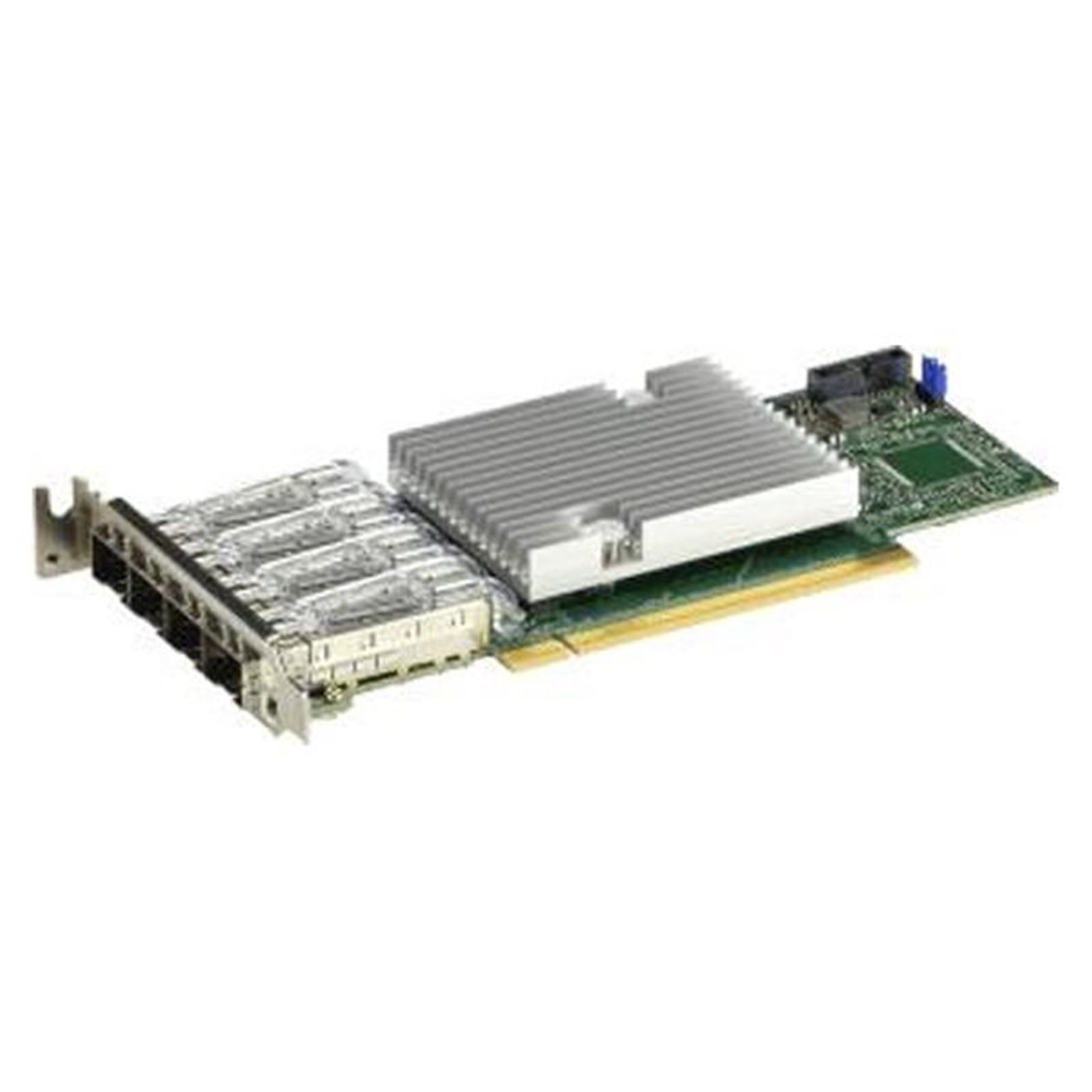 Supermicro AOC-S25GC-I4S-O [NR]PCIe Gen 4 standard low profile quad portSFP28basedonInt