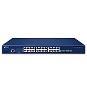 PLANET Layer 3 24-Port 10/100/1000T Gestionate L3 Gigabit Ethernet (10/100/1000) 1U Albastru