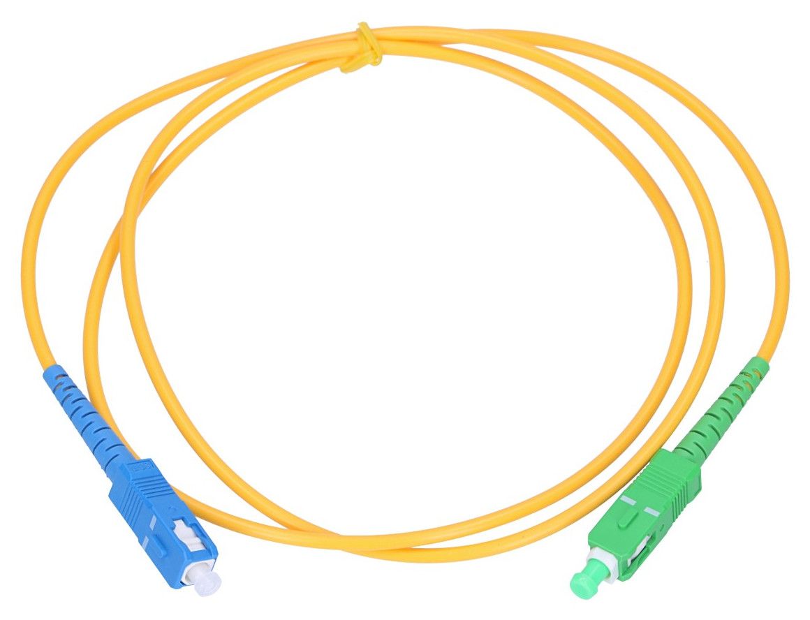 Extralink SC/APC-SC/UPC patchcord Singlemode, Simplex, G652D, 3mm, 2m