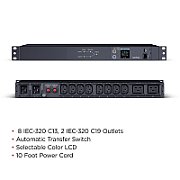 CyberPower PDU24005 unități de distribuție a energiei electrice (PDU) 10 ieșire(i) AC 1U Negru