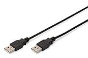 Digitus AK-300101-018-S cabluri USB USB 2.0 1,8 m USB A Negru