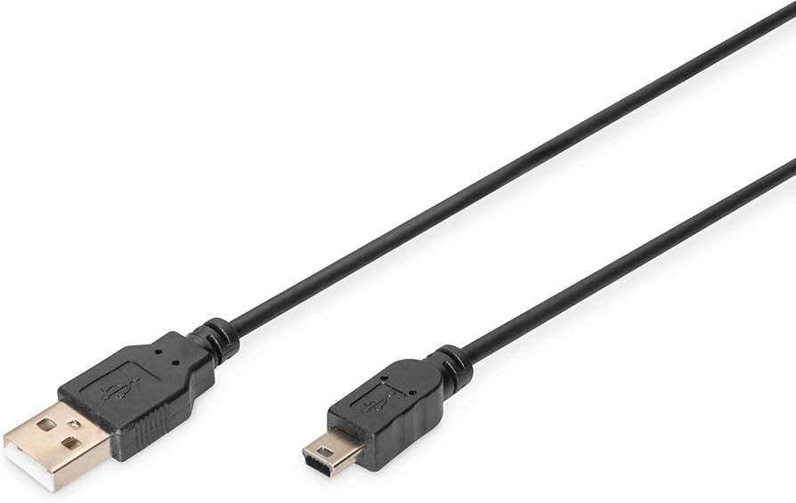 Digitus AK-300130-018-S cabluri USB USB 2.0 1,8 m USB A Mini-USB B Negru