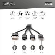 Digitus DB-300160-002-S hub-uri de interfață Negru