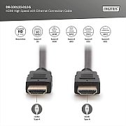 Digitus DB-330123-010-S cablu HDMI 1 m HDMI Tip A (Standard) Negru