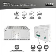 Digitus DN-651139 switch-uri Gestionate L2 Gigabit Ethernet (10/100/1000) Gri